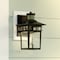 Vaxcel Ridge 6.5-in. W 1 Light Aluminum Black Motion Sensor Dusk to Dawn Outdoor Wall Lantern Clear Glass T0728 - alternate 1